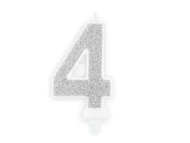 swieczka-cyfra-4-urodziny-srebrny-brokat