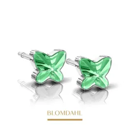 blomdahl-kolczyki-stale-motylki-plastik-medyczny-butterfly-peridot-5mm
