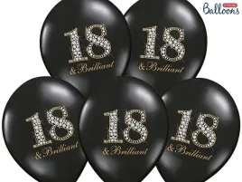 balony-na-18-lat-urodziny-osiemnastke-czarne-5-szt