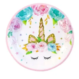 talerzyki-papierowe-teczowy-jednorozec-23cm-6szt