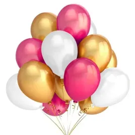 balony-zestaw-biale-zlote-rozowe-fuksja-x12-roczek