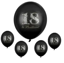 balon-na-18-urodziny-czarny-metaliczny-5-szt