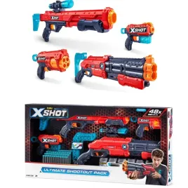 4x-pistolety-karabin-wyrzutnia-strzalki-automat-zestaw-48-strzalek-x-shot