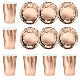 zestaw-kubki-talerzyki-papierowe-rose-gold-12szt