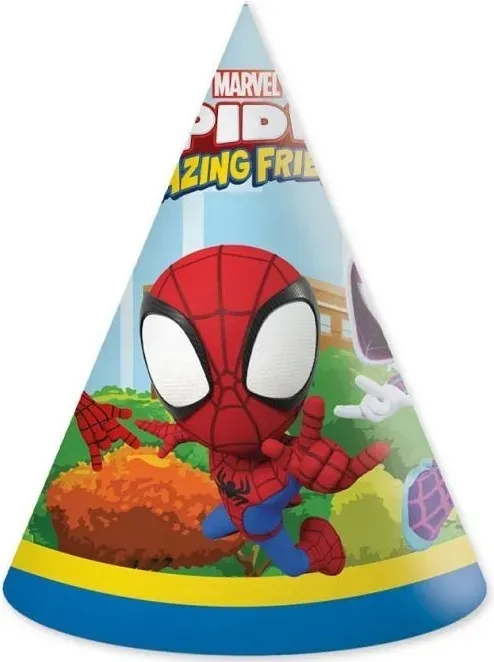 czapeczki-urodzinowe-spider-man-urodziny-6szt