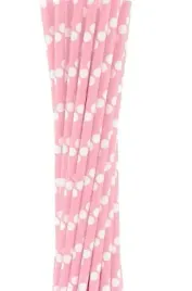 slomki-urodzinowe-rozowe-w-groszki-10szt
