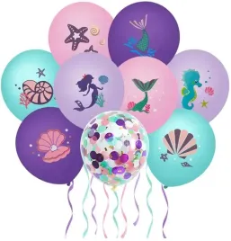 balon-balony-zestaw-syrenka-ariel-arielka-9szt