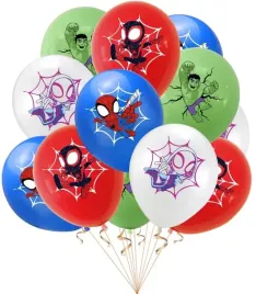 balon-balony-lateksowe-zestaw-spidey-i-kumple-spider-man-urodziny-8szt