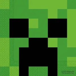 serwetki-jednorazowe-piksele-creeper-minecraft-tnt-33cm-20szt