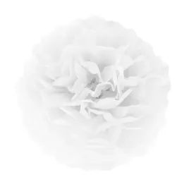 pompon-dekoracyjny-kwiat-bibulowy-bialy-25cm