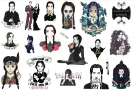 tatuaze-zmywalne-dla-dzieci-wednesday-addams-cg502
