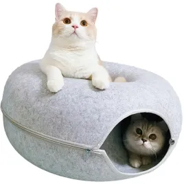 legowisko-dla-kota-tunel-donut-paczek-domek-zabawka-filcowe-budka