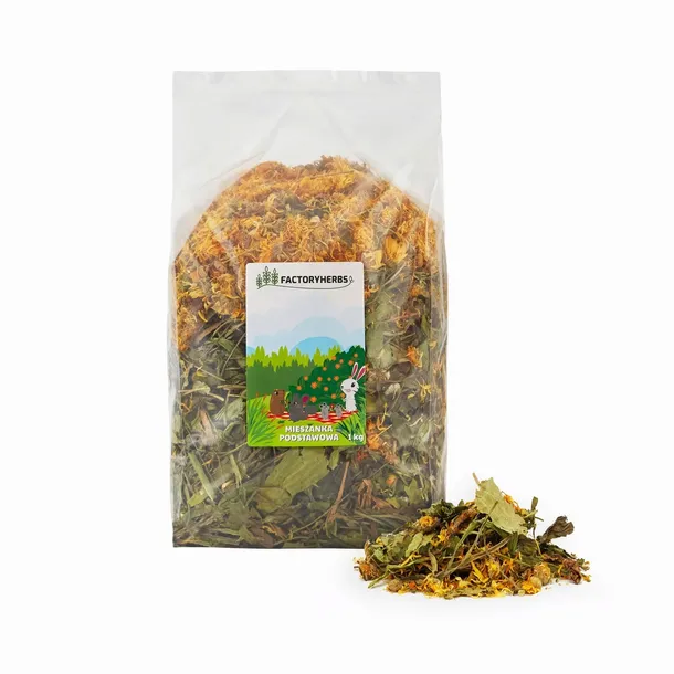 Mieszanka podstawowa 1kg króliki gryzonie FACTORY