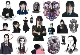 tatuaze-dla-dzieci-wednesday-addams-urodziny-cg505