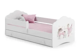 lozko-dzieciece-fala-biale-dziewczynka-jednorozec-160x80-szuflada-materac