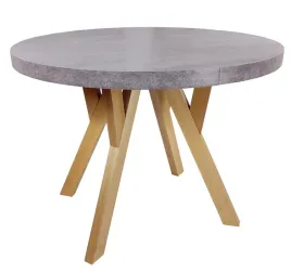 stol-okragly-beton-jasny-buk-nierozkladany-o100