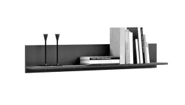 polka-wiszaca-scienna-na-ksiazki-samowiszaca-czarna-100-cm-mocna-shelf