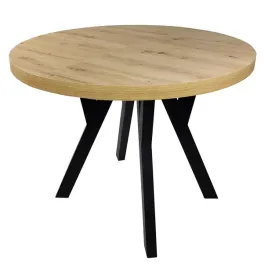 stol-okragly-rozsuwany-czarny-artisan-o90-190