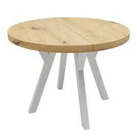 stol-okragly-nierozkladany-bialy-dab-artisan-o100