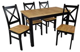 stol-maly-65x120-dab-craft-4-krzesla-krzyz-czarne