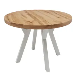 stol-okragly-bialy-dab-craft-nierozkladany-o100