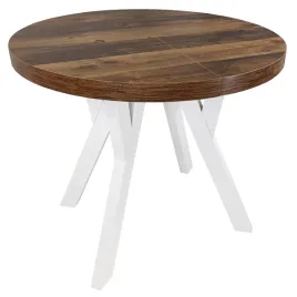 stol-bialy-okragly-rozkladany-dab-hunton-o100-200