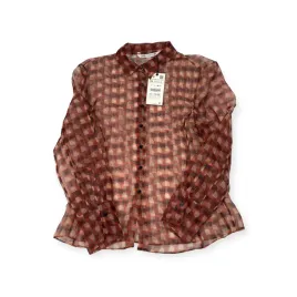 bluzka-damska-przeswitujaca-dlugi-rekaw-zara-xl