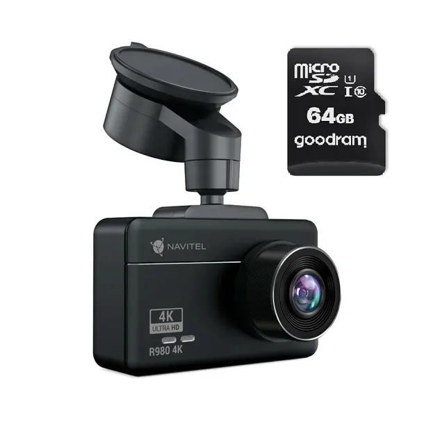 Wideorejestrator NAVITEL R980 4K + karta 64 GB