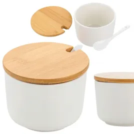 stylowa-cukiernica-z-lyzeczka-10x7-cm-biala-z-bambusowa-pokrywka
