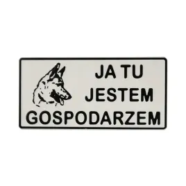 tabliczka-aluminiowa-ja-tu-jestem-gospodarzem-14-x-29-cm-tabliczki-na-brame