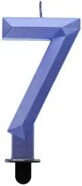 swieczka-urodzinowa-cyfra-7-siedem-diament-piksele-ciemnoniebieski-tort