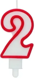 swieczka-urodzinowa-cyfra-2-dwojka-czerwona-obwodka-ozdoba-tort