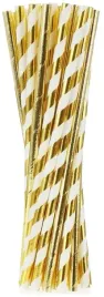 slomki-papierowe-biale-w-zlote-paski-10-szt