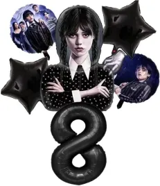 balon-balony-zestaw-wednesday-addams-urodziny-6szt