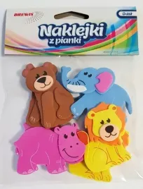 naklejki-dekoracyjne-z-pianki-z-nadrukiem-zwierzaki