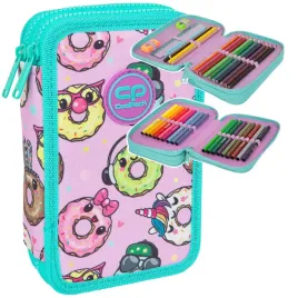 coolpack-piornik-dwukomorowy-wyposazenie-donuts