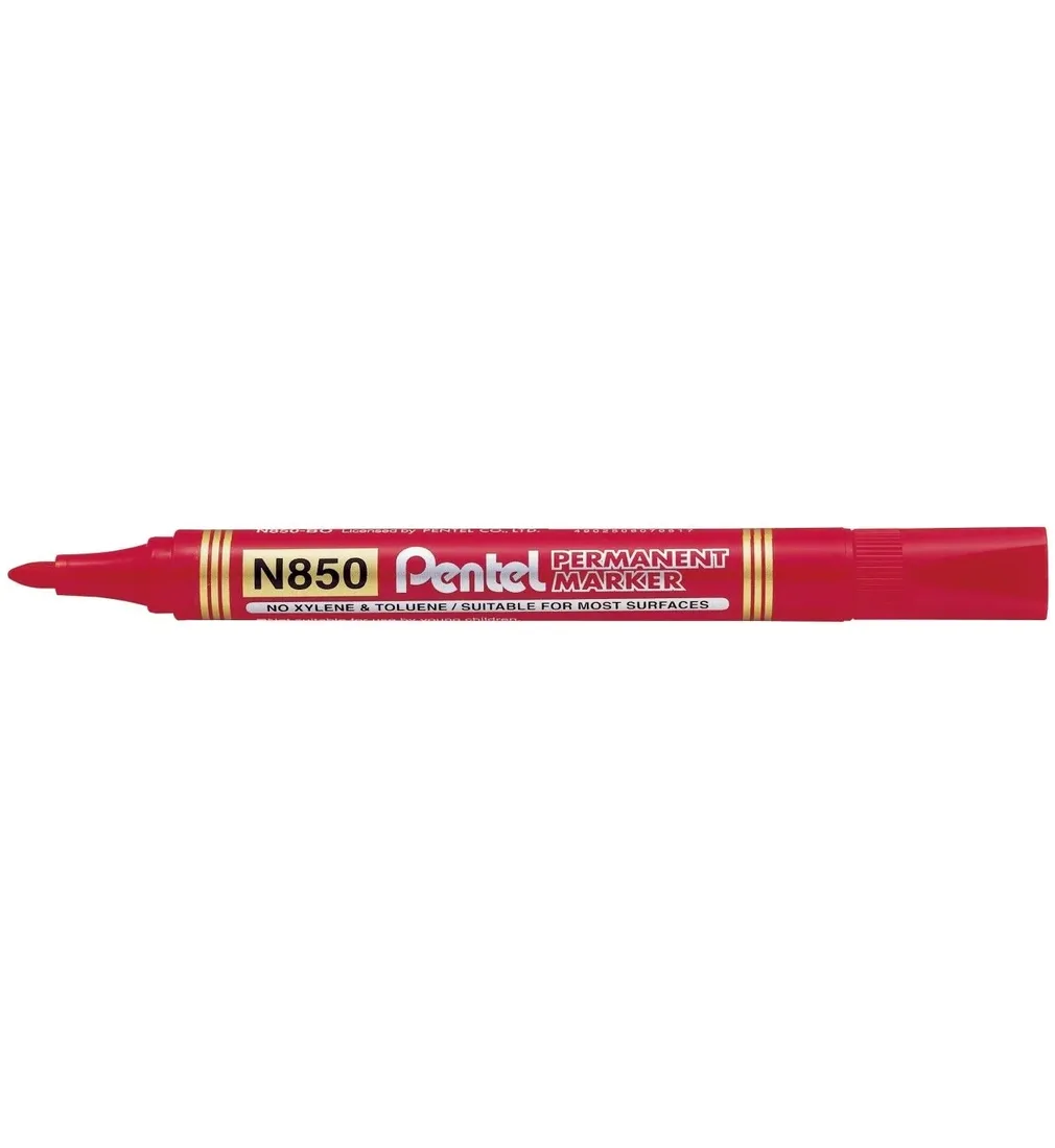 pentel-marker-n850-okragly-czerwony