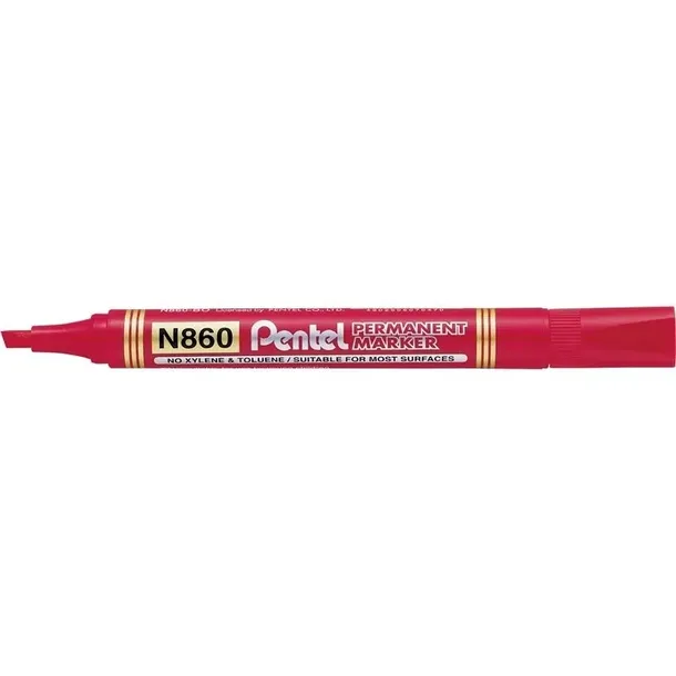 pentel-marker-n860-sciety-czerwony-waga-z-opakowaniem-0-15-kg