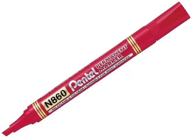 pentel-marker-n860-sciety-czerwony-kolor-czerwony