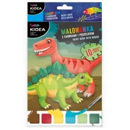 kidea-malowanka-z-farbkami-i-pedzelkiem-dinozaury