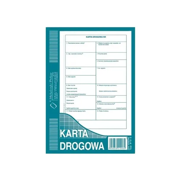 druk-karta-drogowa-a5-rodzaj-ewidencja-przebiegu-pojazdu