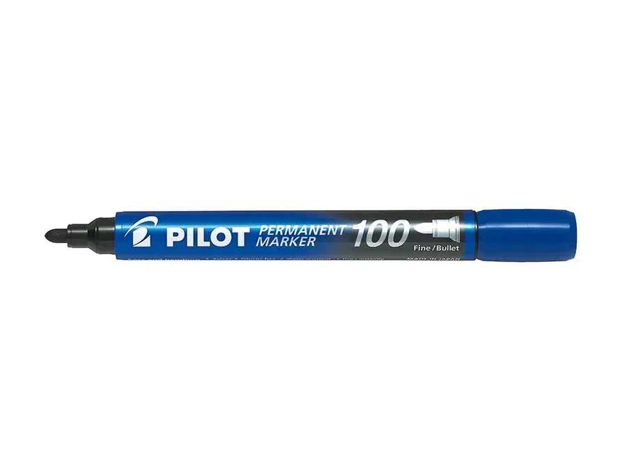 marker-permanentny-pilot-100-fine-okragly-niebiesk-stan-nowy