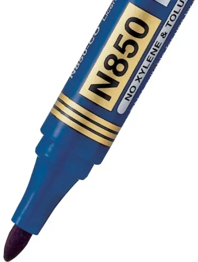 pentel-marker-n850-okragly-niebieski-rodzaj-permanentny-waga-z-opakowaniem-0-15-kg