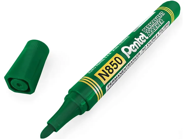 pentel-marker-n850-okragly-zielony-rodzaj-permanentny