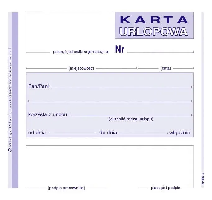 druk-karta-urlopowa