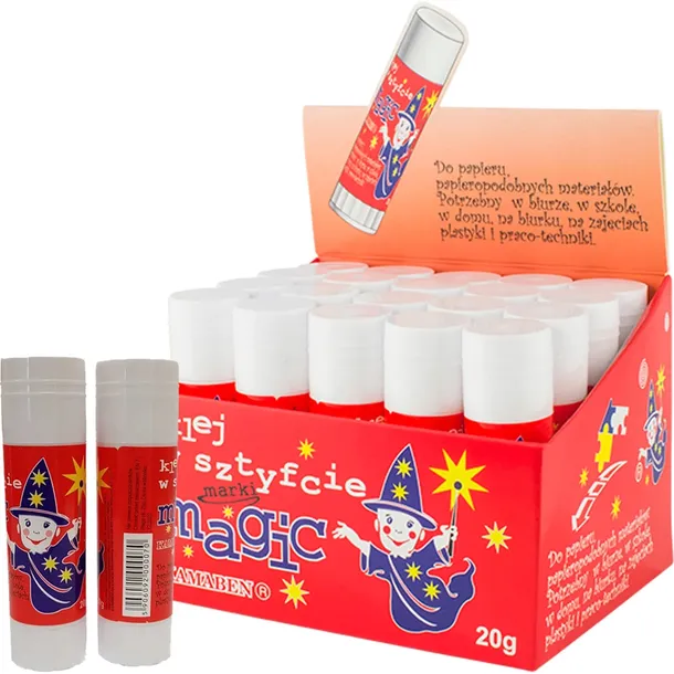 20X KLEJ MAGIC W SZTYFCIE 20G DISPLAY DO PAPIERU