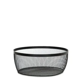 koszyk-gridio-okragly-czarny-26x10-cm-na-owoce-warzywa-industrialny-homla