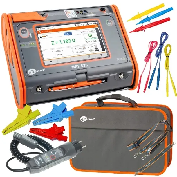 Sonel MPI-535 Miernik Parametrów Instalacji Elektrycznych + Akcesoria