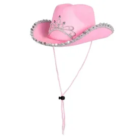 kapelusz-kowbojski-z-diademem-rozowy-dzieciecy-kowbojka-stroj-glimmer