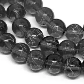 koraliki-szklane-nici-transparentne-8mm-kulki-czarne-20szt